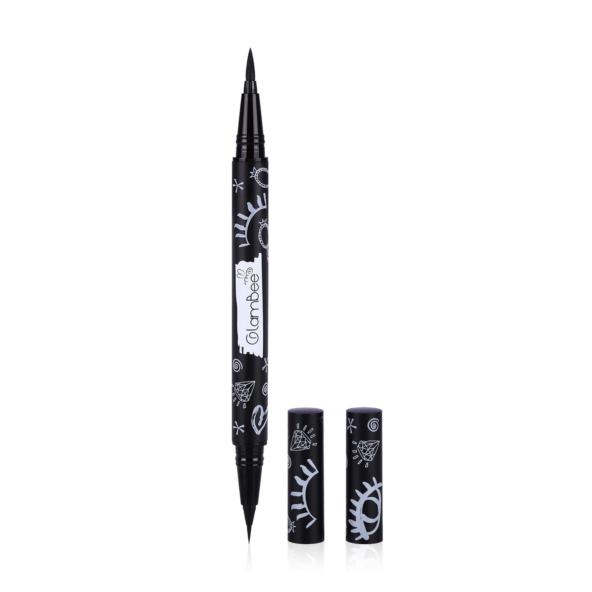 Маркер для очей GlamBee DUO Eyemarker Ultra-Thin&amp;Thin ультратонкий/тонкий пензлик, 0.7 г